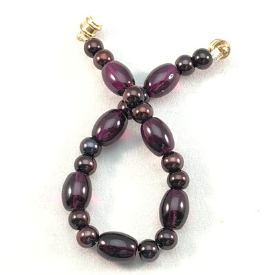 B077 - Purple Handmade Beaded Bracelet - image3